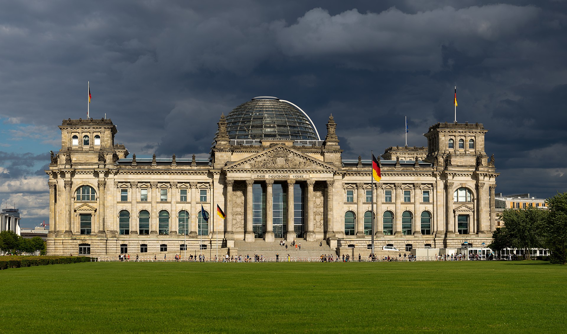 Fachada do Reichstag em Berlim