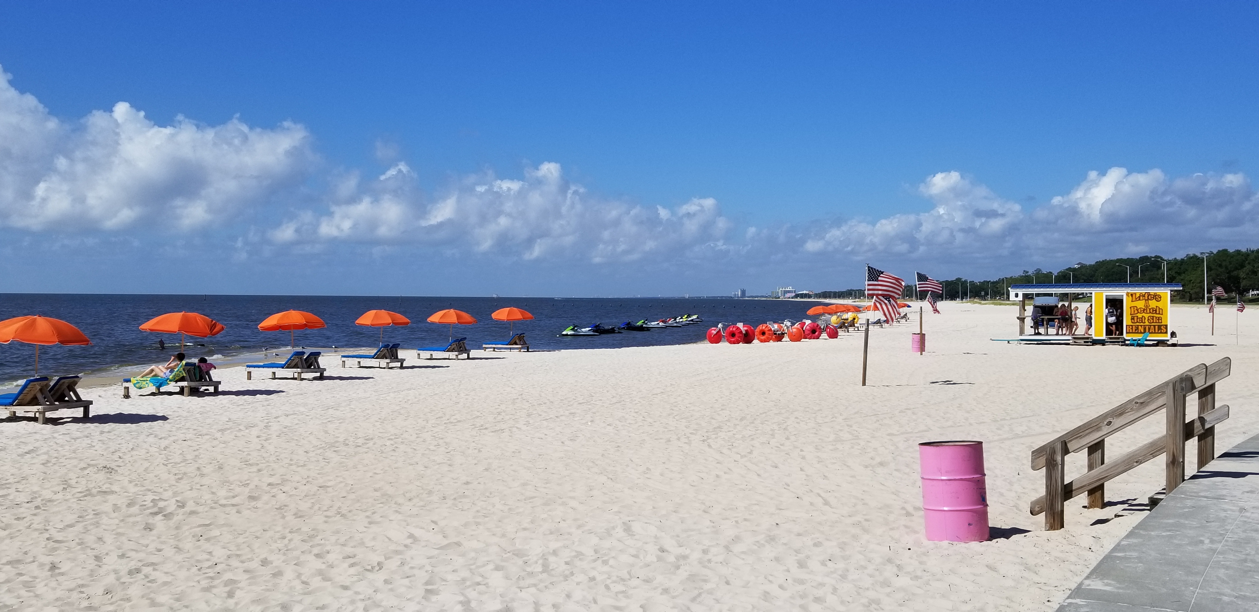 Praia publica em Biloxi, Mississippi