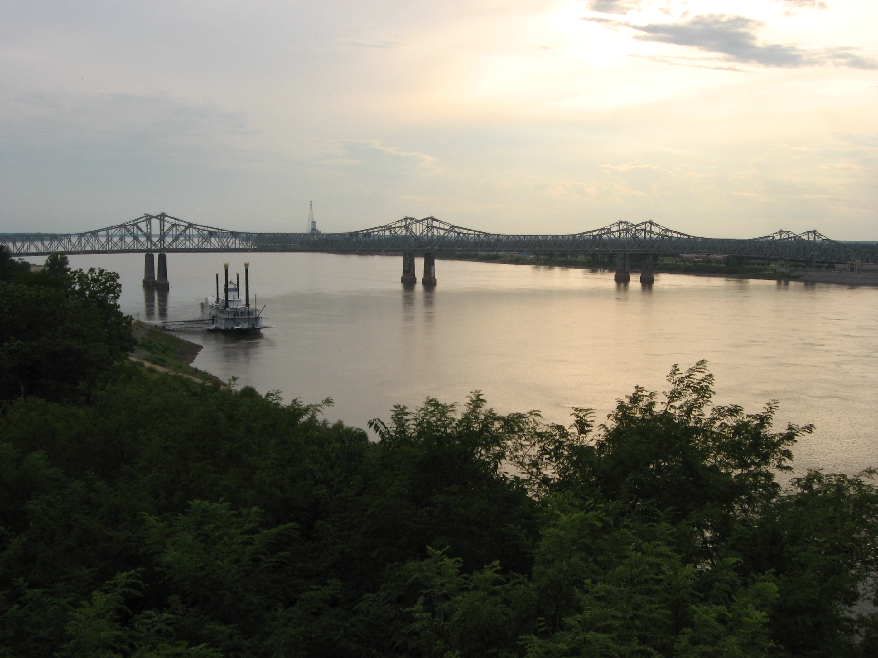 Rio Mississippi visto de Natchez